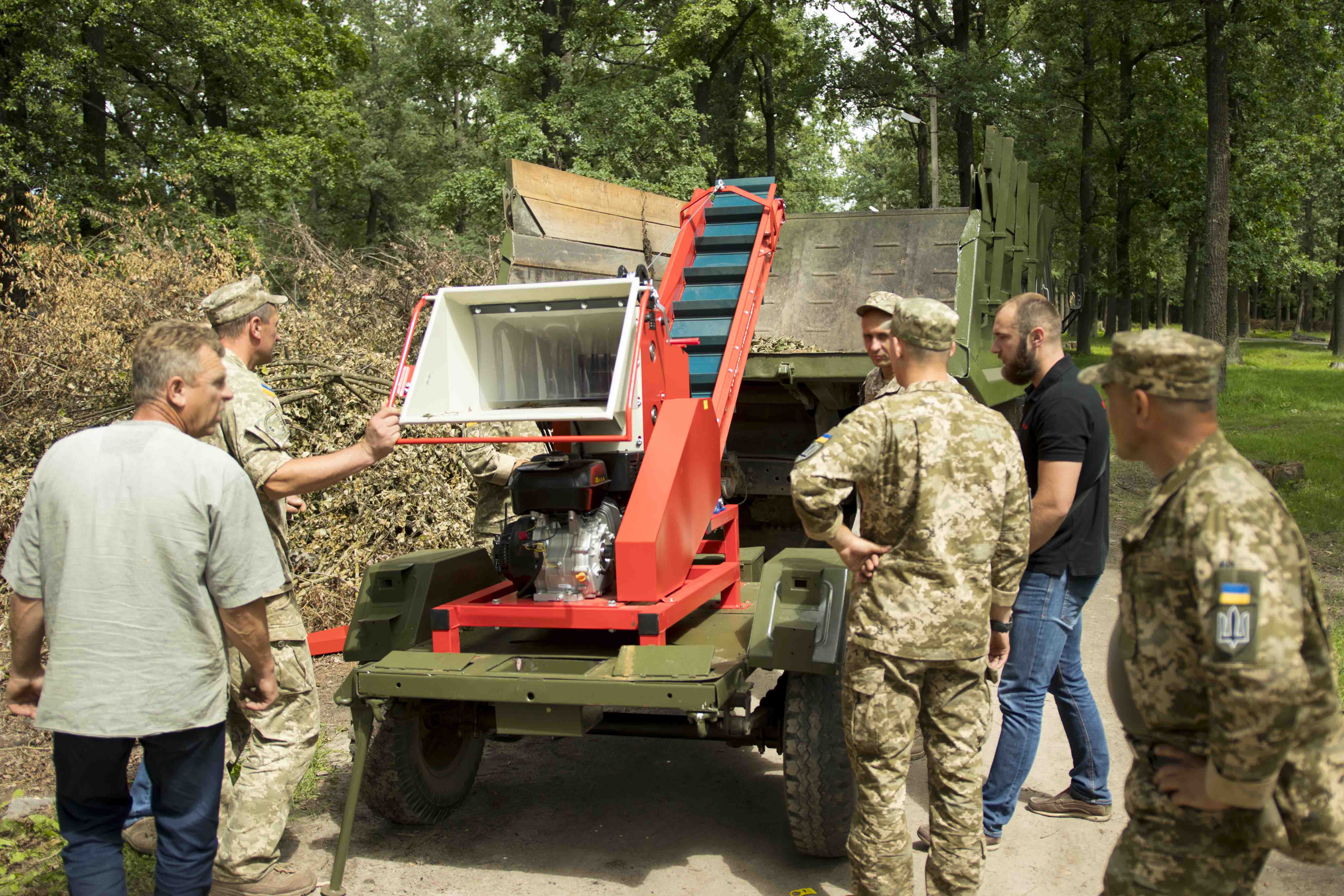 Rozdrabniacz AM-120BD-K w jednostce wojskowej 