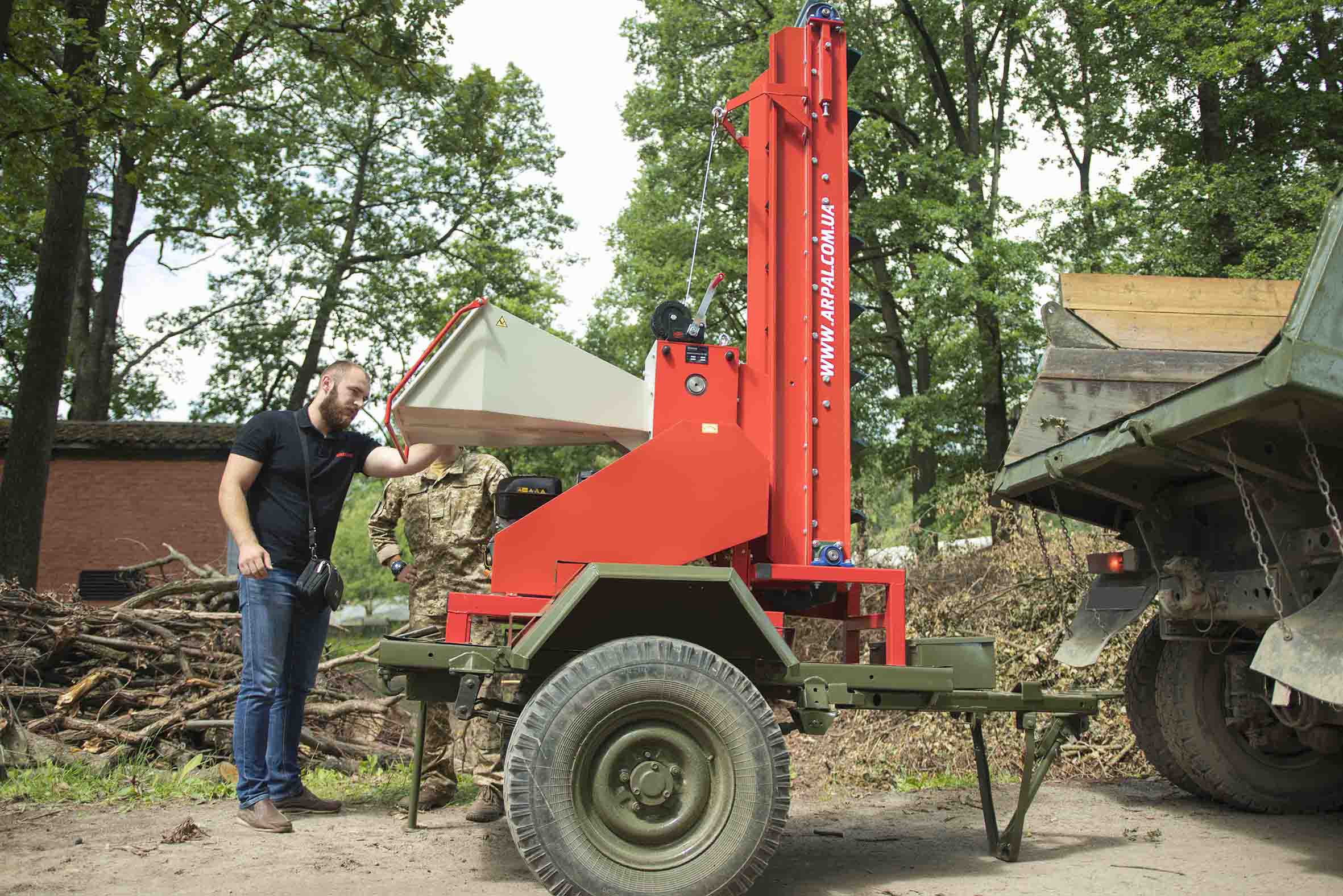 Rozdrabniacz AM-120BD-K w jednostce wojskowej 