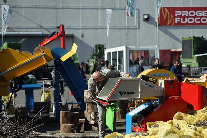 ARPAL wood chippers at the exhibition Progetto Fuoco in Italy