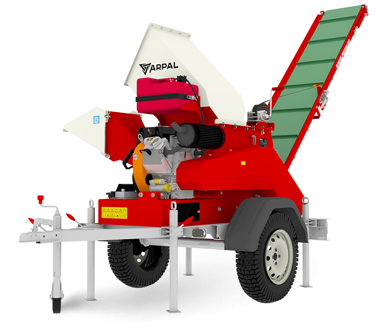 New! Industrial wood shredder MS-120BD 4